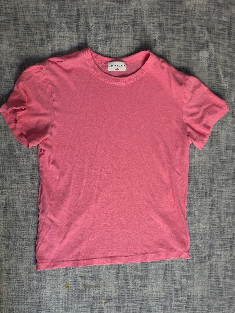 Denim Forum Pink Vintage Loose Tee